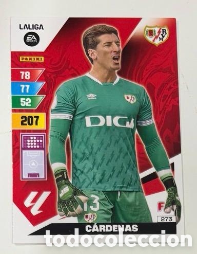 Cromos de f&uacute;tbol: 273 CARDENAS RAYO VALLECANO Panini Adrenalyn XL LaLiga 2023 2024