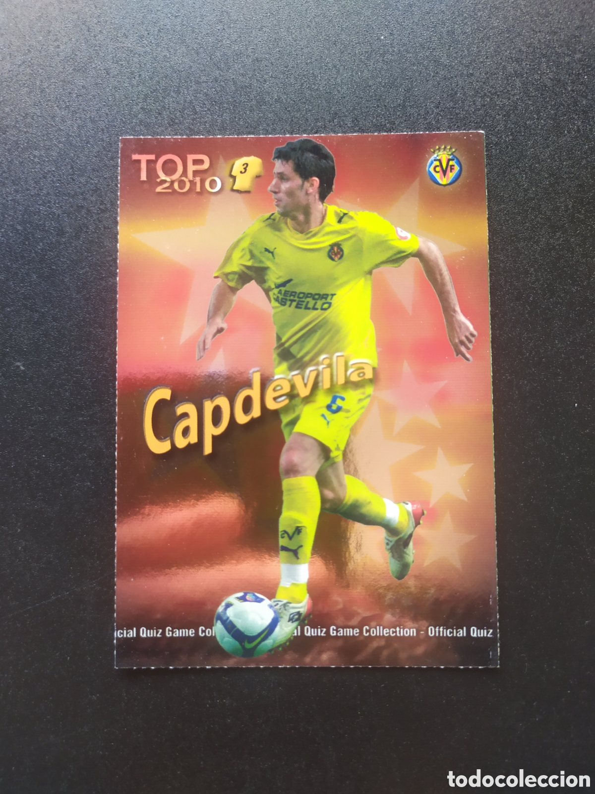 Cromos de f&uacute;tbol: Mundicromo fichas Liga 2009 2010 09 10 Capdevila top brillo rojo n&deg; 579 Villarreal