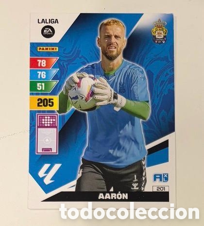 Cromos de f&uacute;tbol: 201 AARON UD LAS PALMAS Panini Adrenalyn XL LaLiga 2023 2024