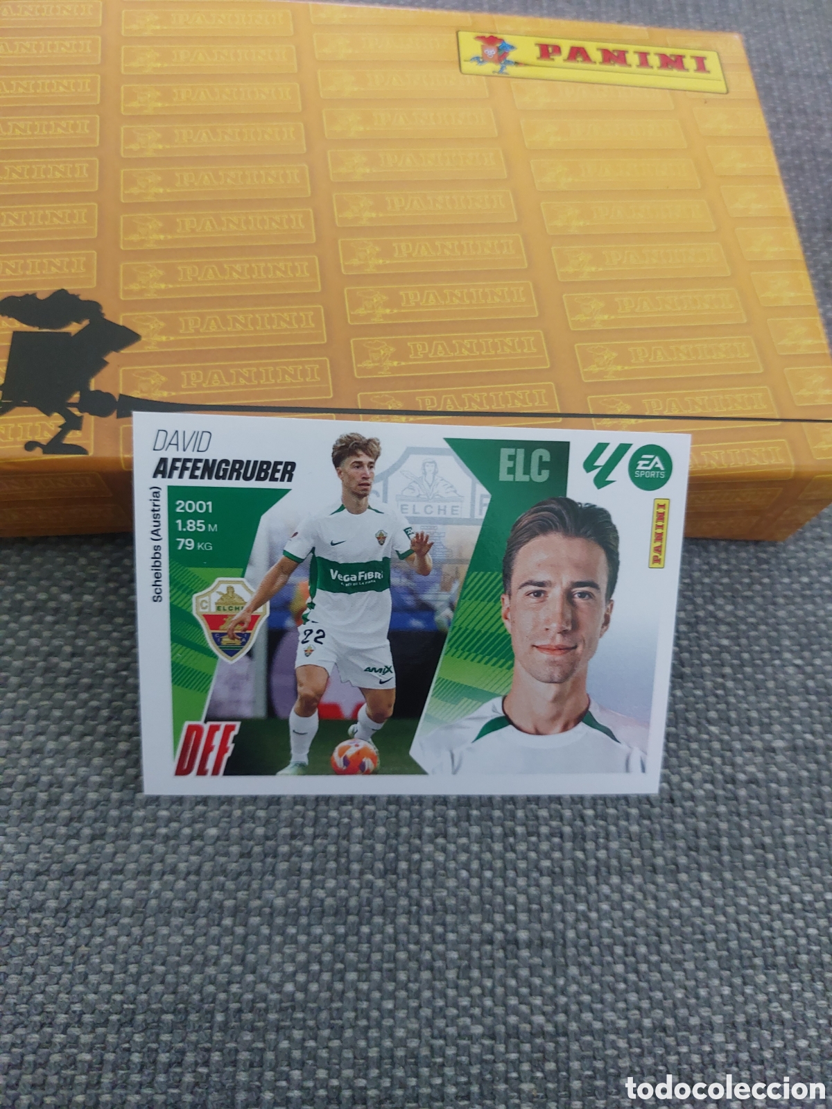 Cromos de f&uacute;tbol: 7 AFFENGRUBER ELCHE LIGA ESTE 2025 2026 PANINI 25 26 SIN PEGAR
