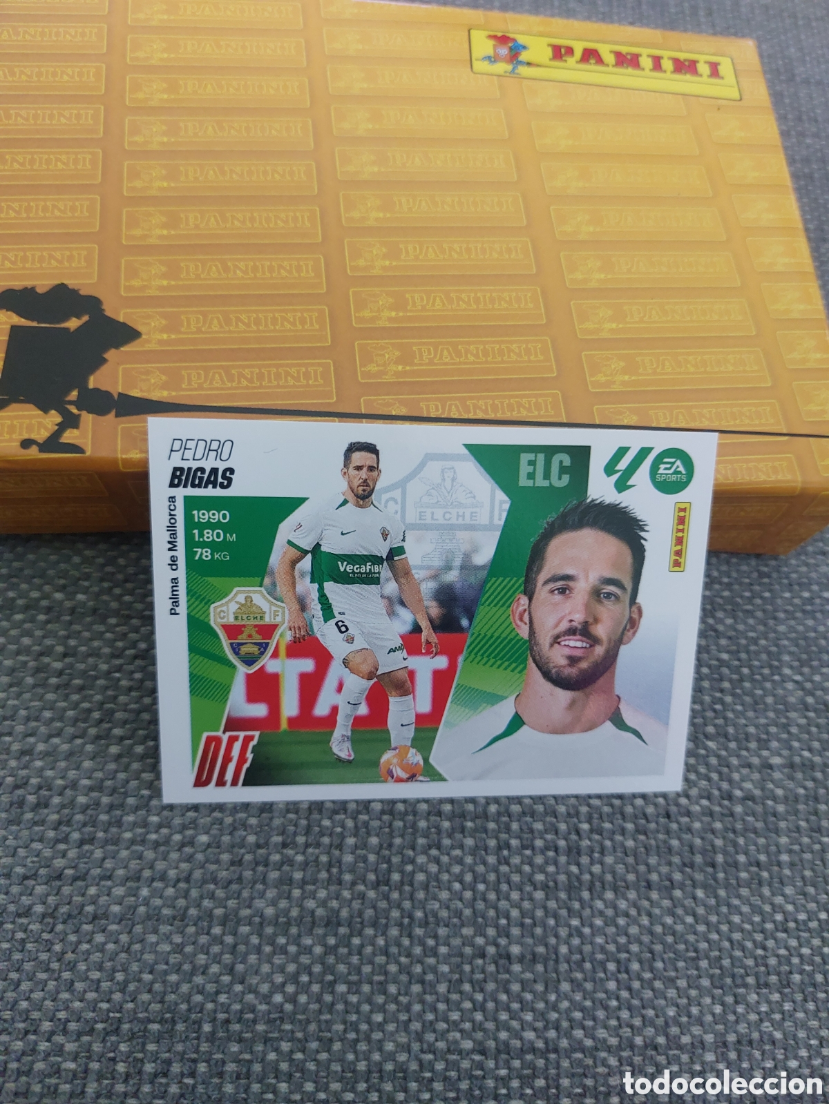 Cromos de f&uacute;tbol: 9 PEDRO BIGAS ELCHE LIGA ESTE 2025 2026 PANINI 25 26 SIN PEGAR