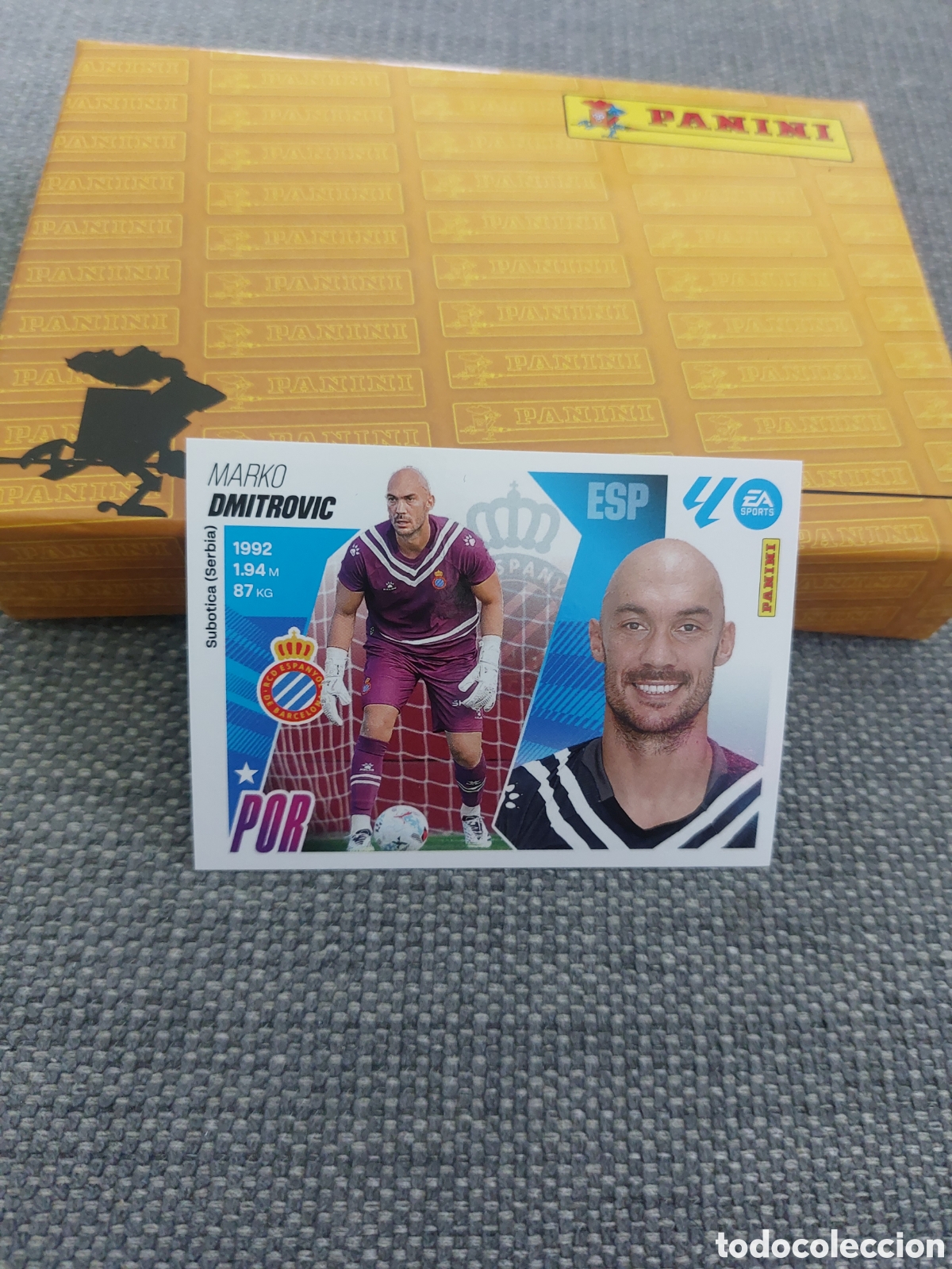 Cromos de f&uacute;tbol: 3 DMITROVIC ESPANYOL 2&ordm; EDICION PANINI LIGA ESTE 25 26 2025 2026