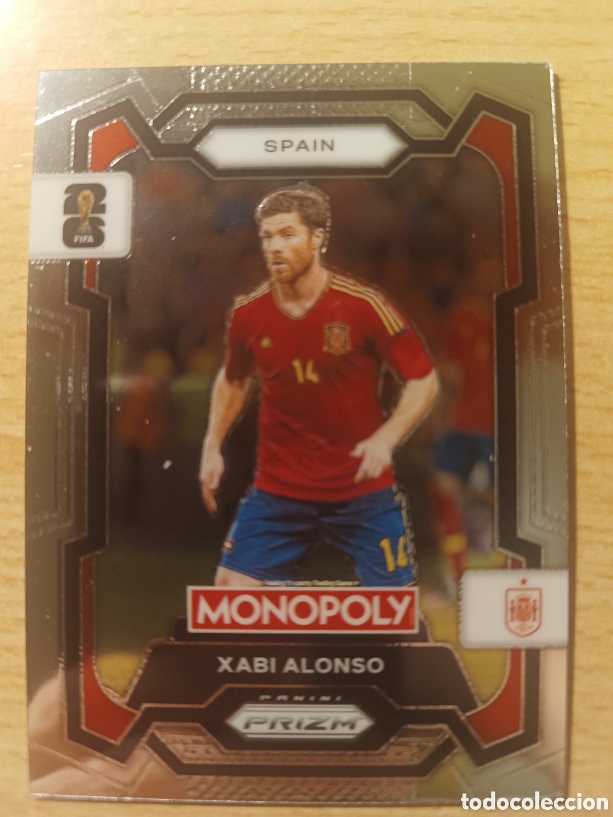 Cromos de f&uacute;tbol: 40 XABI ALONSO SPAIN ESPA&Ntilde;A MONOPOLY PANINI PRIZIM FIFA WORLD CUP 2026 MUNDIAL 26
