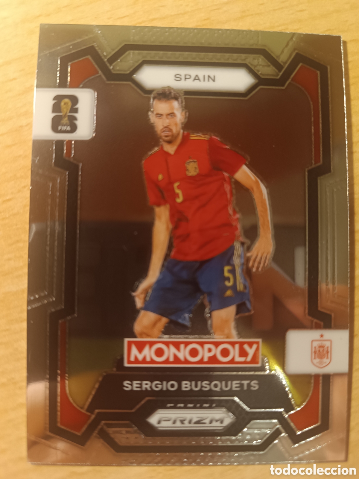 Cromos de f&uacute;tbol: 45 SERGIO BUSQUETS SPAIN ESPA&Ntilde;A MONOPOLY PANINI PRIZIM FIFA WORLD CUP 2026 MUNDIAL 26
