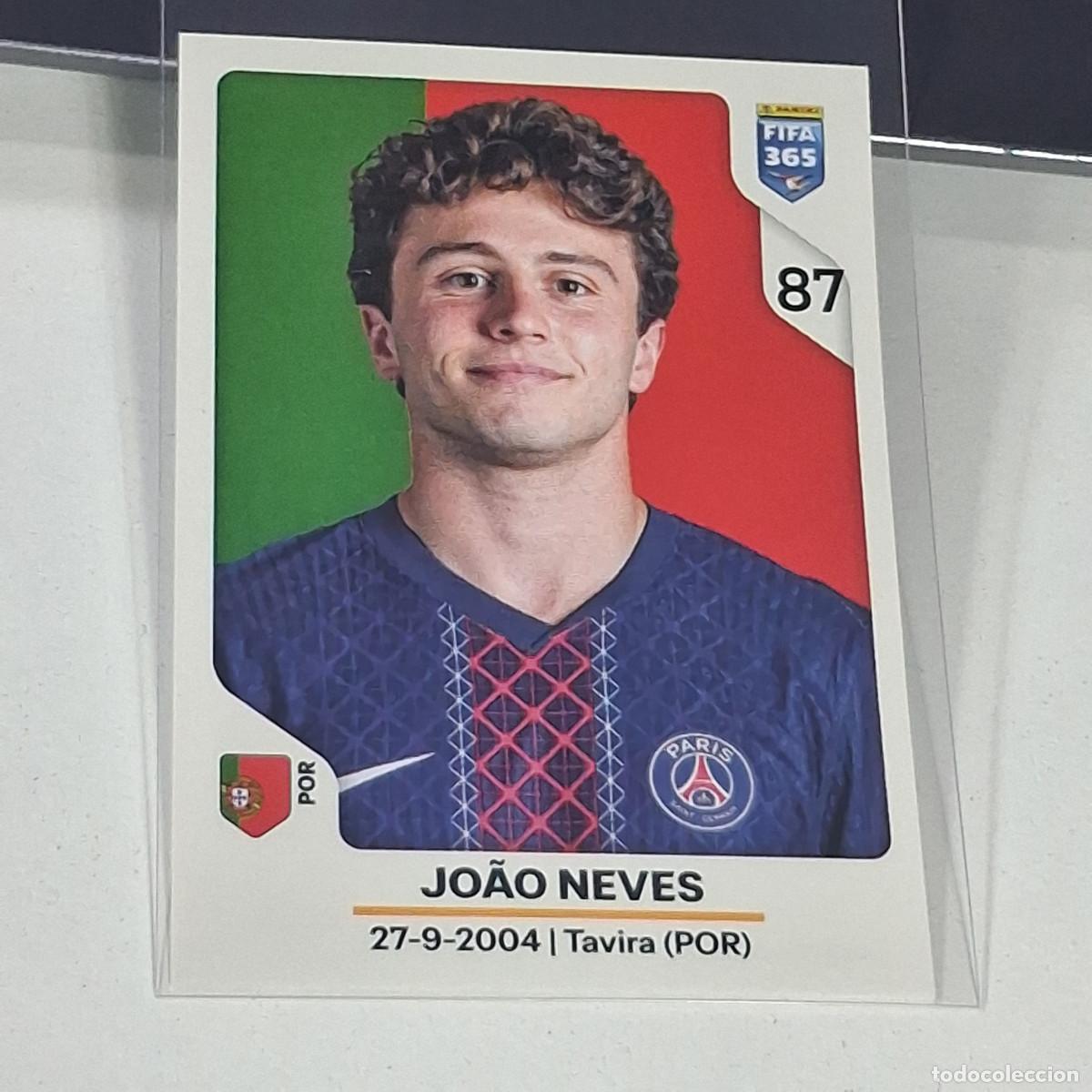 Cromos de f&uacute;tbol: B36 163 JOAO NEVES PARIS SAINT GERMAIN PSG PANINI FIFA 365 2026 26 STICKER GOLDEN