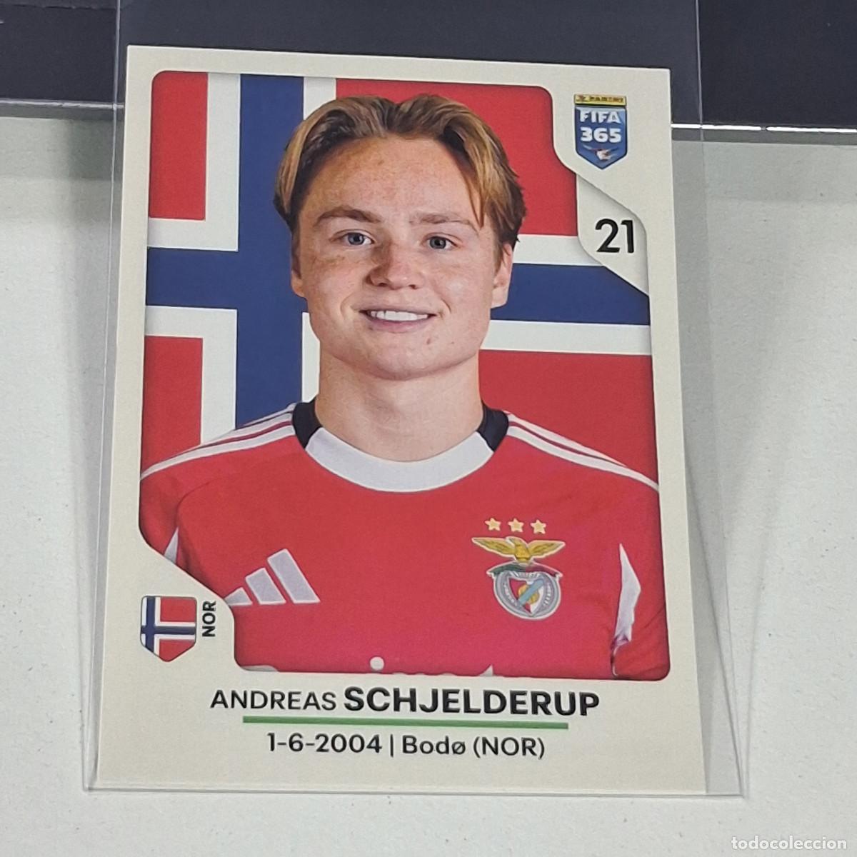 Cromos de f&uacute;tbol: B36 384 ANDREAS SCHJELDERUP SL BENFICA SLB FUTBOL PANINI FIFA 365 2026 26 STICKER