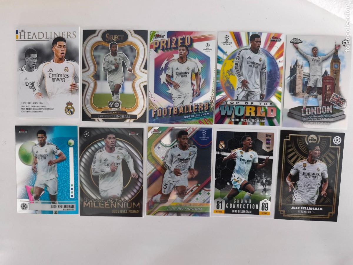 Cromos de f&uacute;tbol: Lote Jude Bellingham Topps Real Madrid