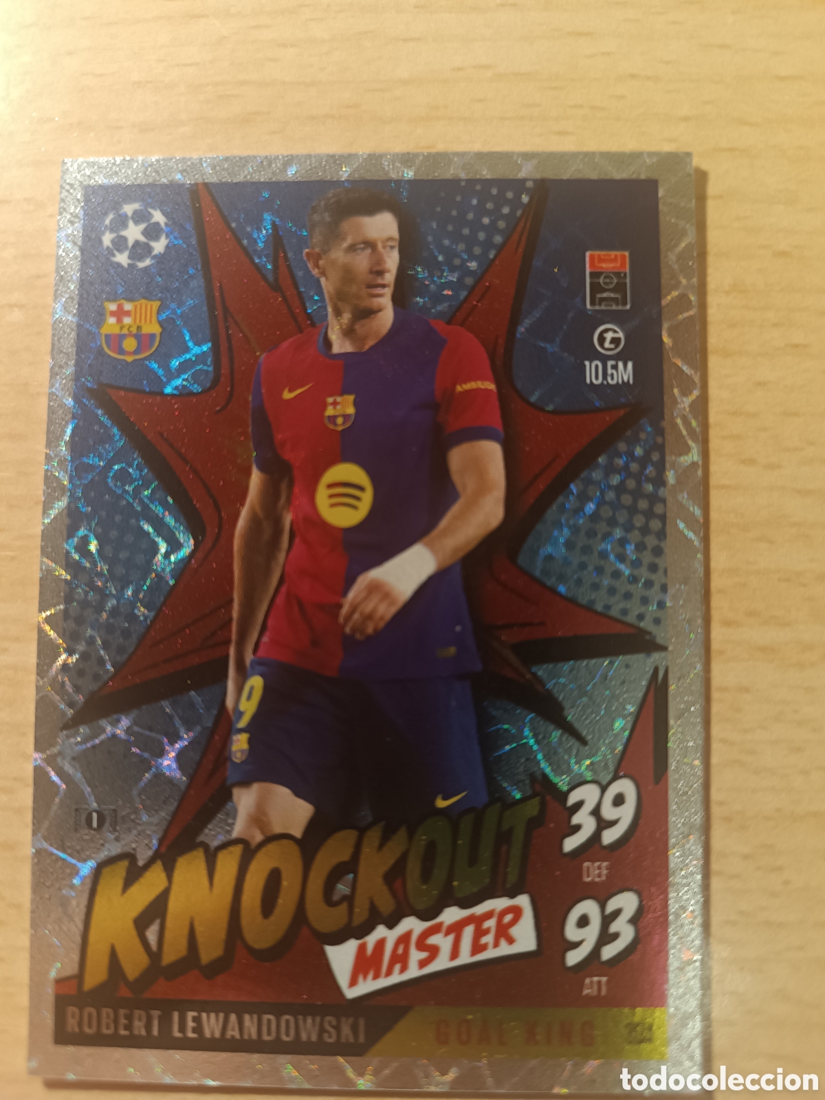 Cromos de f&uacute;tbol: 304 ROBERT LEWANDOWSKI KNOCKOUT MASTER FC BARCELONA MATCH ATTAX EXTRA 2024 2025 TOPPS 24 25