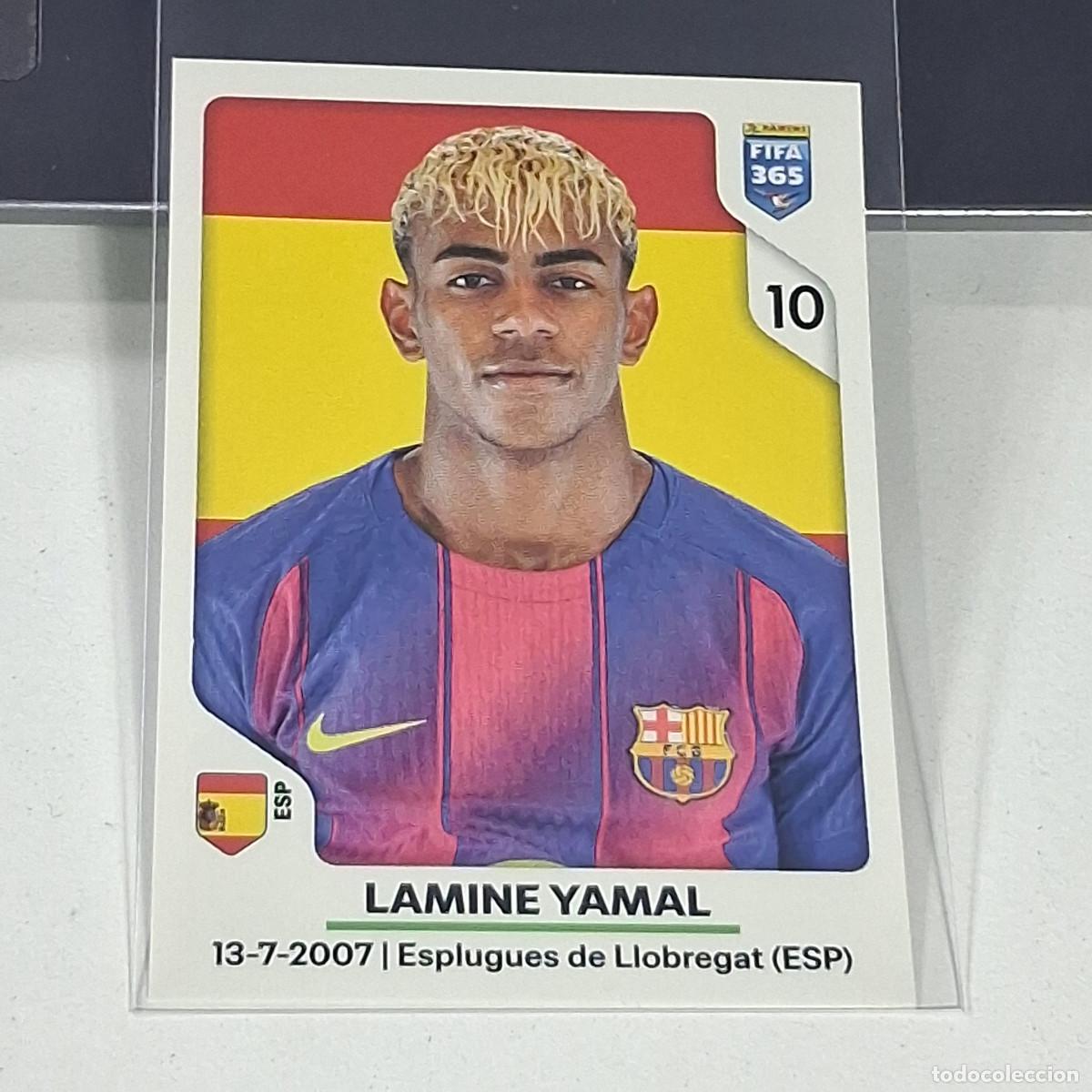 Cromos de f&uacute;tbol: B36 493 LAMINE YAMAL BARCELONA BAR&Ccedil;A FUTBOL PANINI FIFA 365 2026 26 STICKER