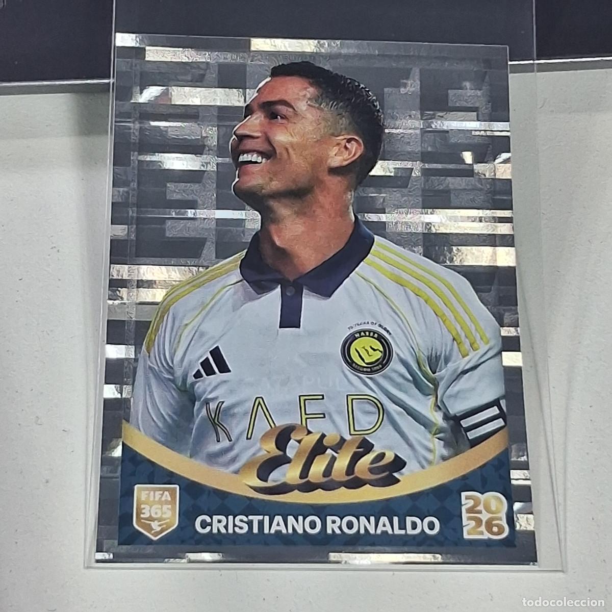 Cromos de f&uacute;tbol: B36 519 CRISTIANO RONALDO ELITE AL NASSR PANINI FIFA 365 2026 26 STICKER GOLDEN