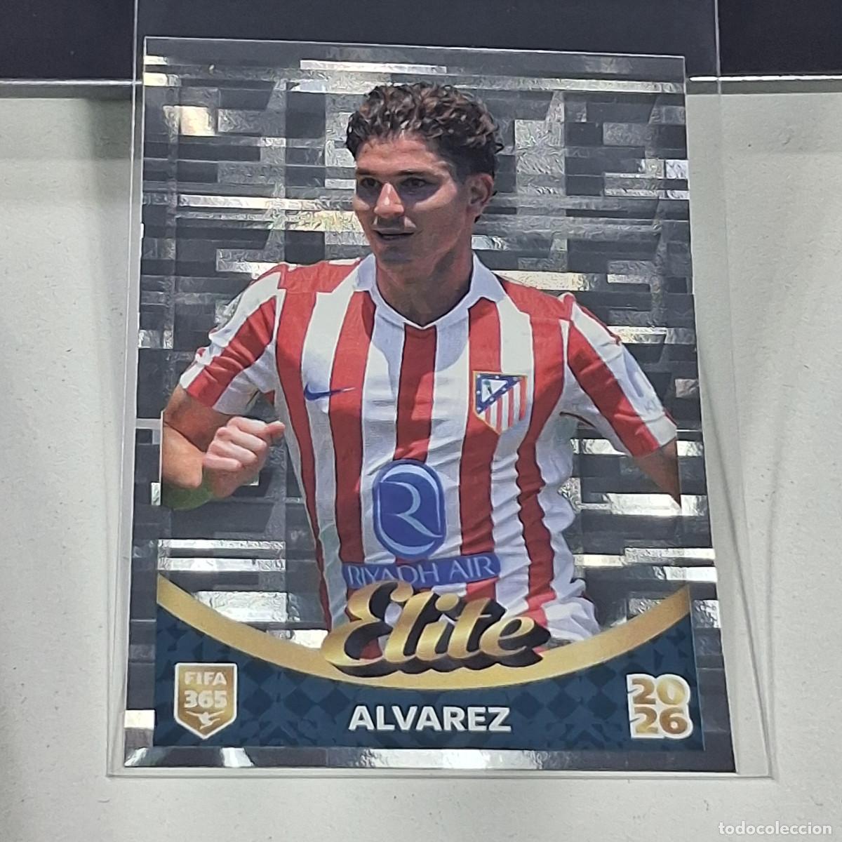 Cromos de f&uacute;tbol: B36 520 JULIAN ALVAREZ ATLETICO DE MADRID ELITE FOIL FUTBOL PANINI FIFA 365 2026 26 STICKER GOLDEN