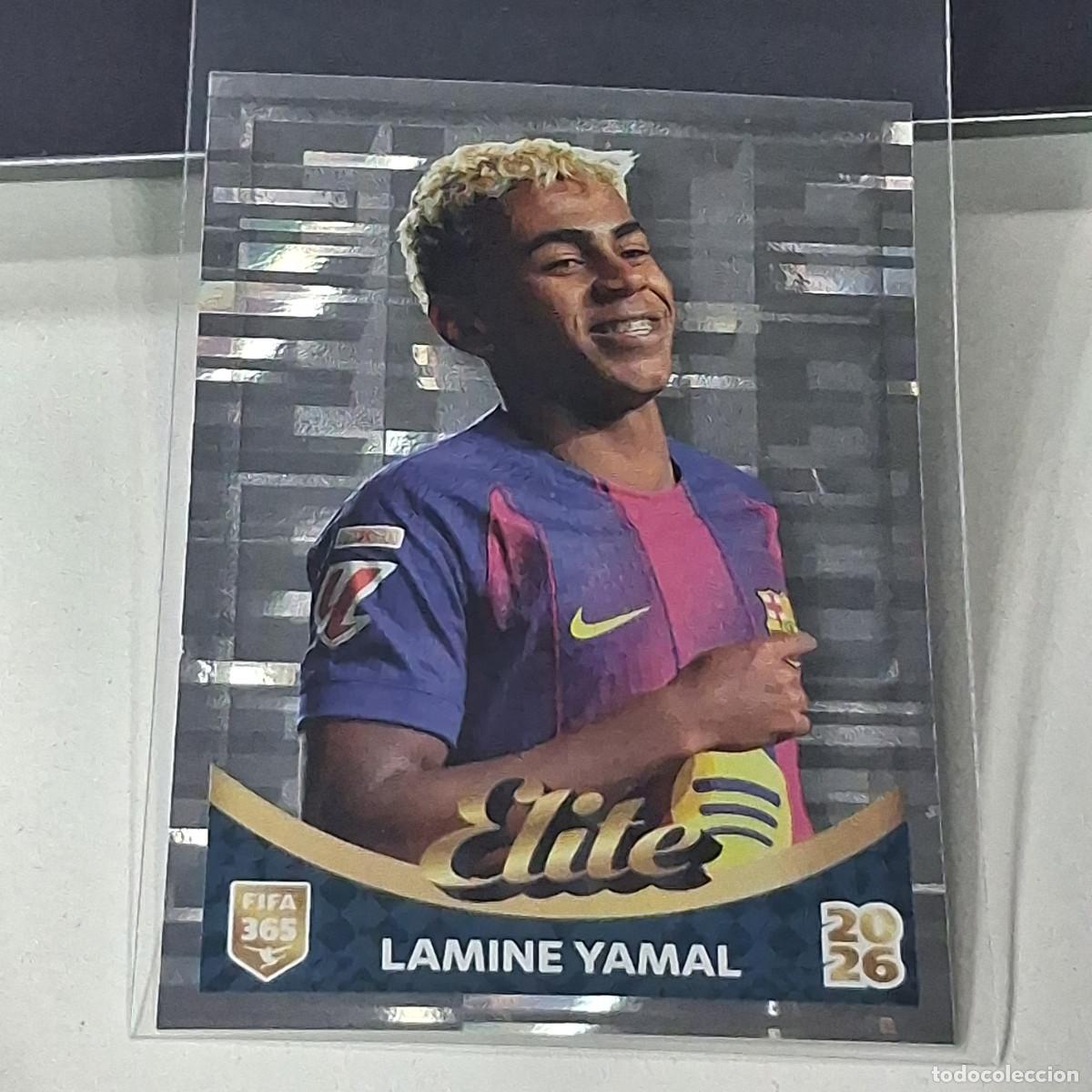 Cromos de f&uacute;tbol: B36 522 LAMINE YAMAL ELITE BARCELONA BAR&Ccedil;A FUTBOL PANINI FIFA 365 2026 26 STICKER GOLDEN