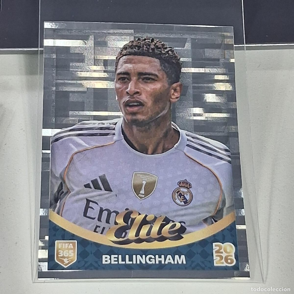 Cromos de f&uacute;tbol: B36 523 ELITE BELLINGHAM REAL MADRID FOIL FUTBOL PANINI FIFA 365 2026 26 STICKER GOLDEN