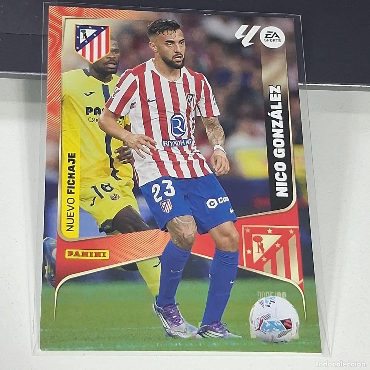 Cromos de f&uacute;tbol: B37 504 NICO GONZALEZ NUEVO FICHAJE DEL ATLETICO DE MADRID 25 26 MGK 2025 2026 MEGACRACKS