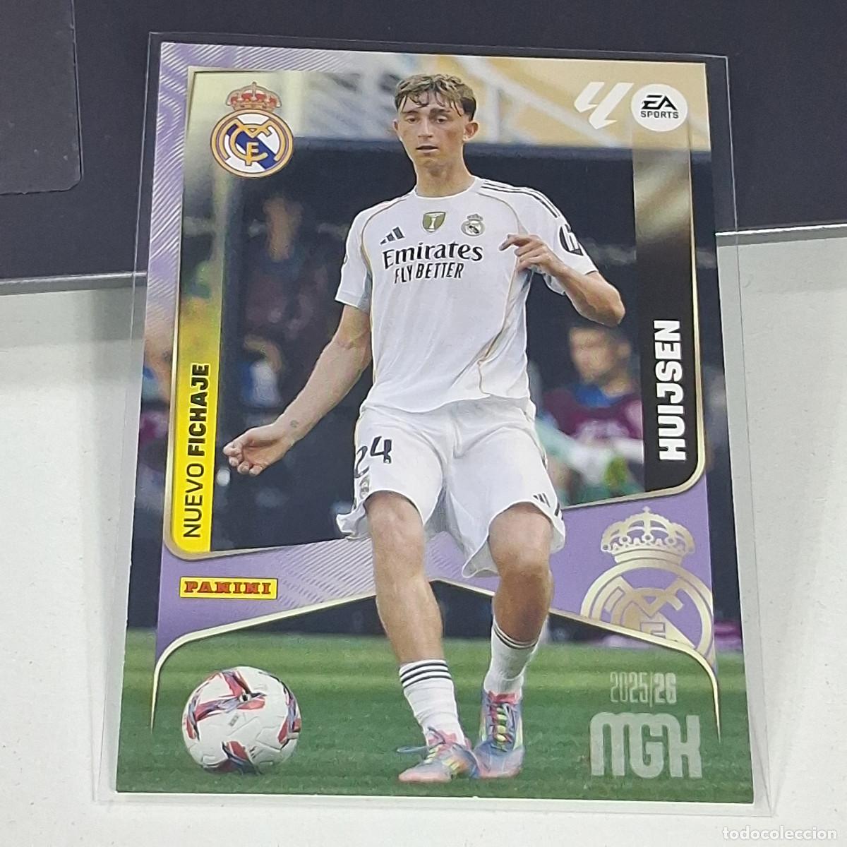 Cromos de f&uacute;tbol: B37 442 NUEVO FICHAJE DEAN HUIJSEN REAL MADRID 25 26 MGK 2025 2026 MEGACRACKS