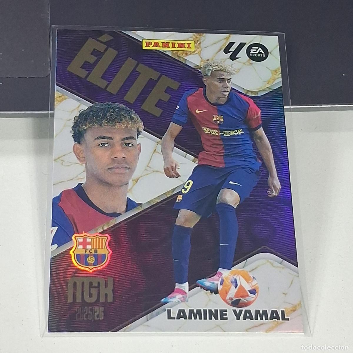 Cromos de f&uacute;tbol: B37 9 LAMINE YAMAL BARCELONA BAR&Ccedil;A ELITE 25 26 MGK 2025 2026 MEGACRACKS
