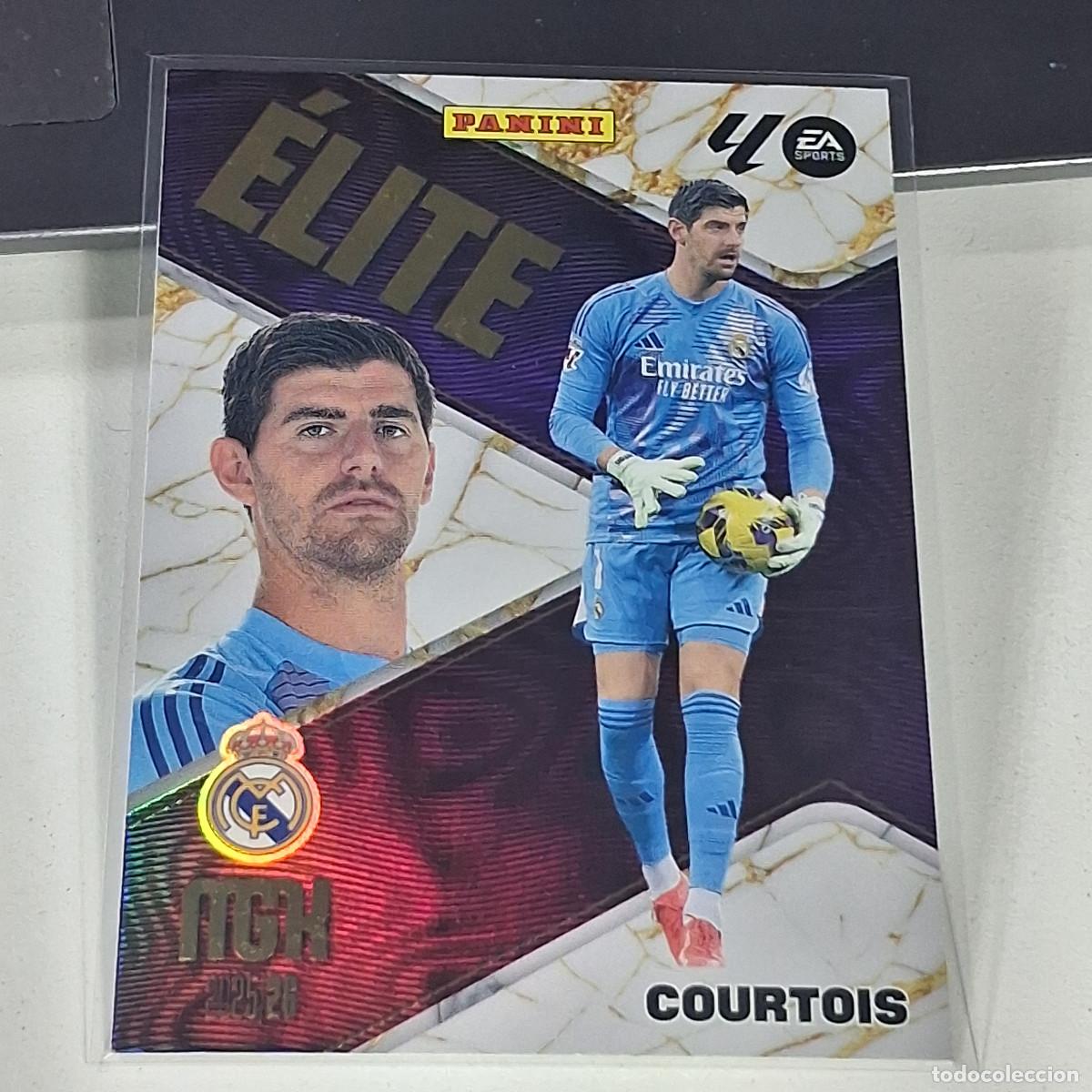Cromos de f&uacute;tbol: B37 3 COURTOIS ELITE DEL REAL MADRID ELITE 25 26 MGK 2025 2026 MEGACRACKS