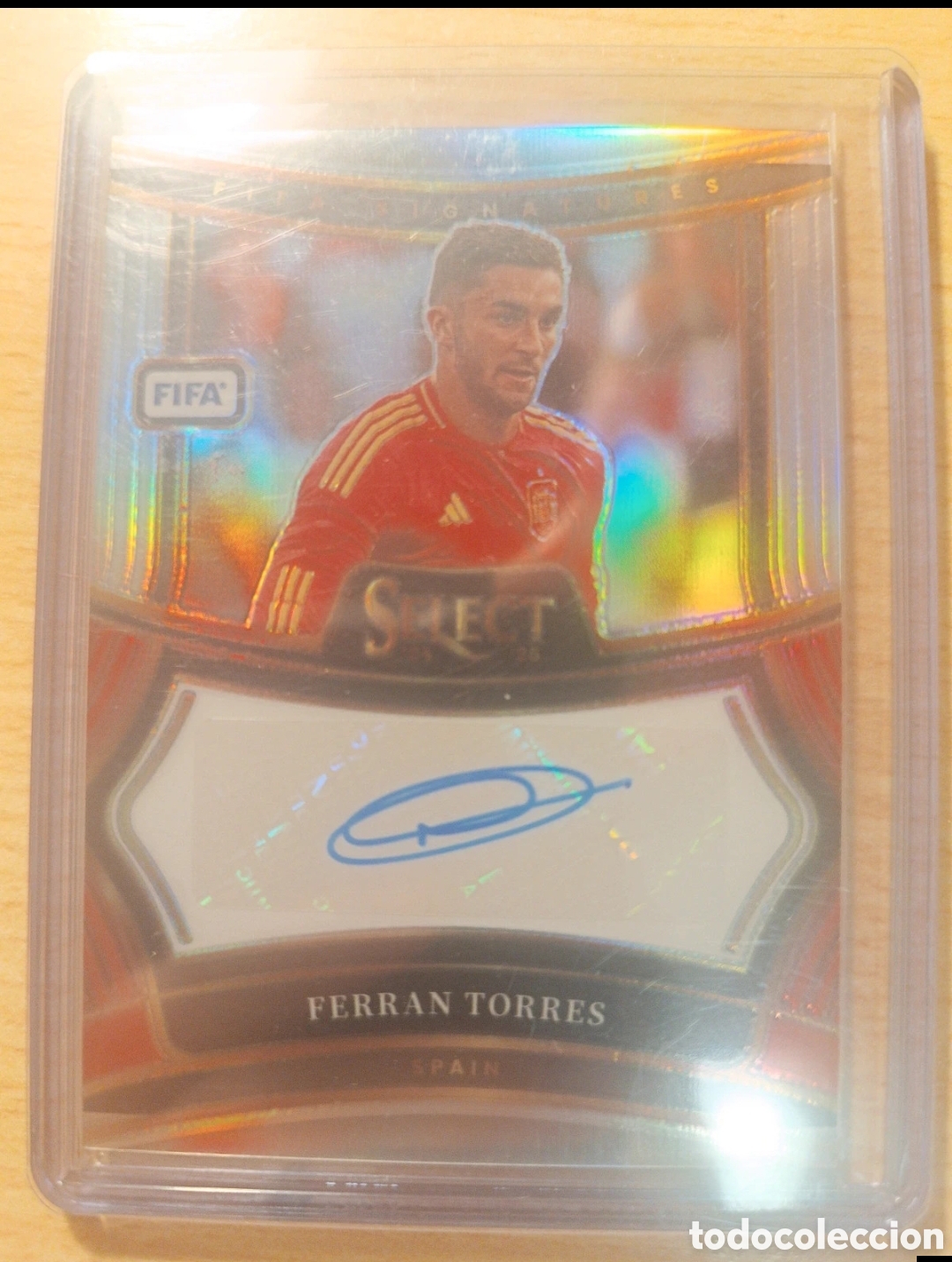 Cromos de f&uacute;tbol: FERRAN TORRES AUT&Oacute;GRAFO ORIGINAL ESPA&Ntilde;A SPAIN SELECT AUTO AUTOGRAPH