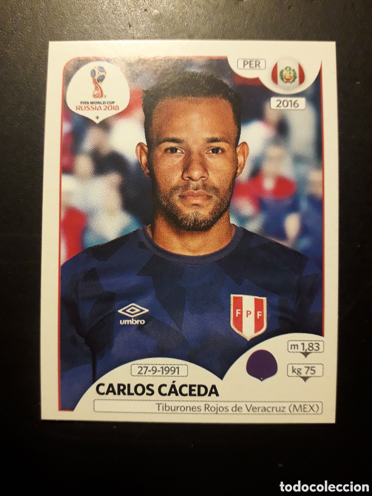 Cromos de f&uacute;tbol: CARLOS C&Aacute;CEDA PER&Uacute; MUNDIAL F&Uacute;TBOL RUSIA RUSSIA 2018 N&deg; 235 PANINI SIN PEGAR PEDIDO M&Iacute;NIMO 3&euro;