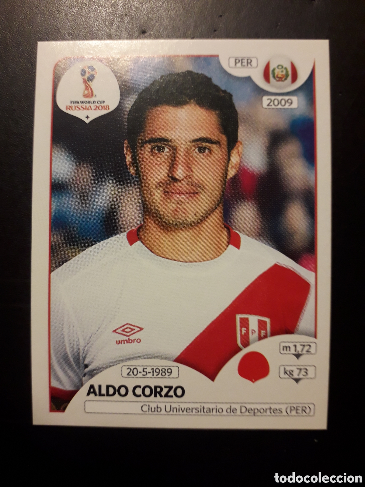 Cromos de f&uacute;tbol: ALDO CORZO PER&Uacute; MUNDIAL F&Uacute;TBOL RUSIA RUSSIA 2018 N&deg; 236 PANINI SIN PEGAR PEDIDO M&Iacute;NIMO 3&euro;
