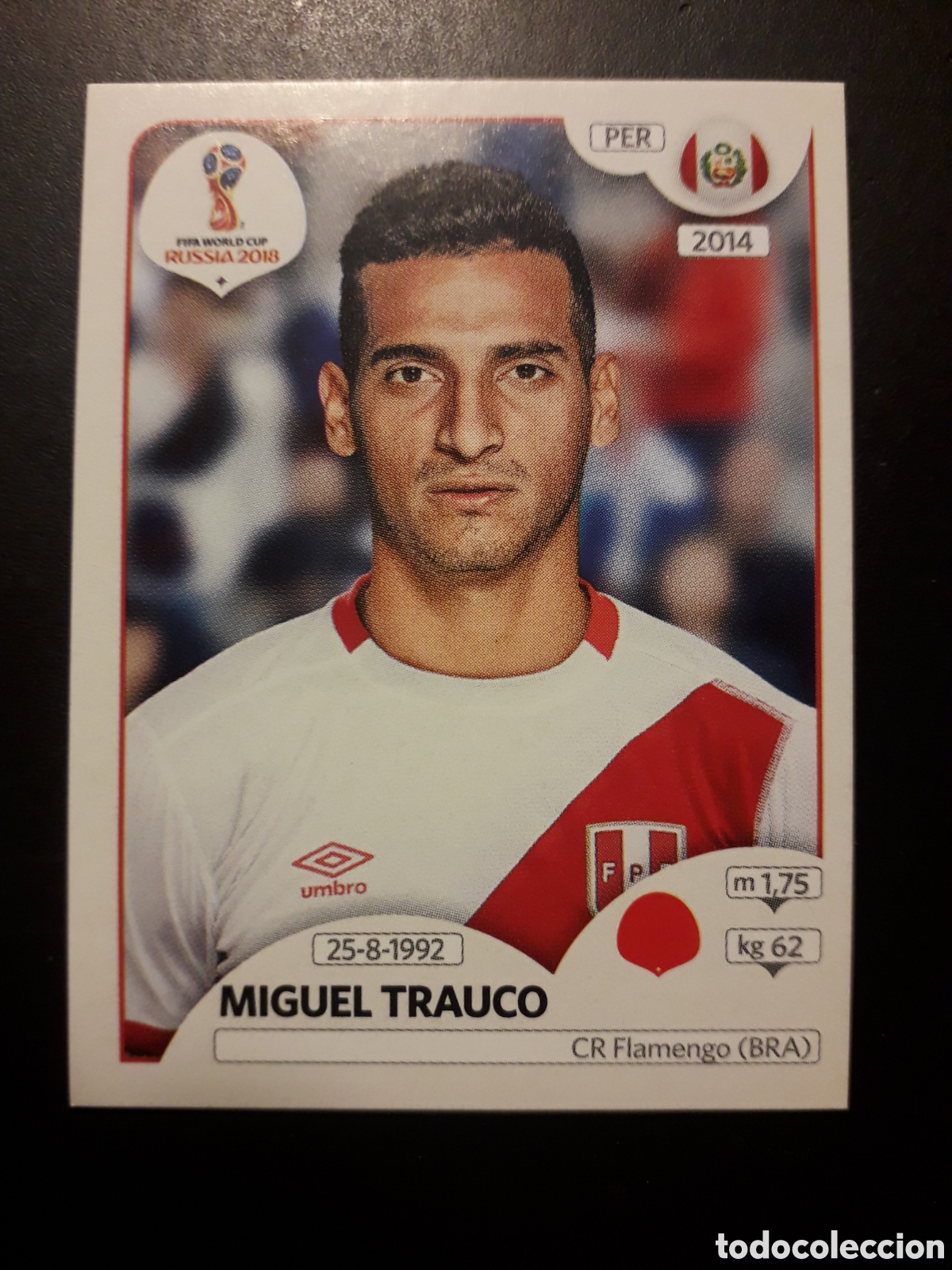 Cromos de f&uacute;tbol: MIGUEL TRAUCO PER&Uacute; MUNDIAL F&Uacute;TBOL RUSIA RUSSIA 2018 N&deg; 237 PANINI SIN PEGAR PEDIDO M&Iacute;NIMO 3&euro;.