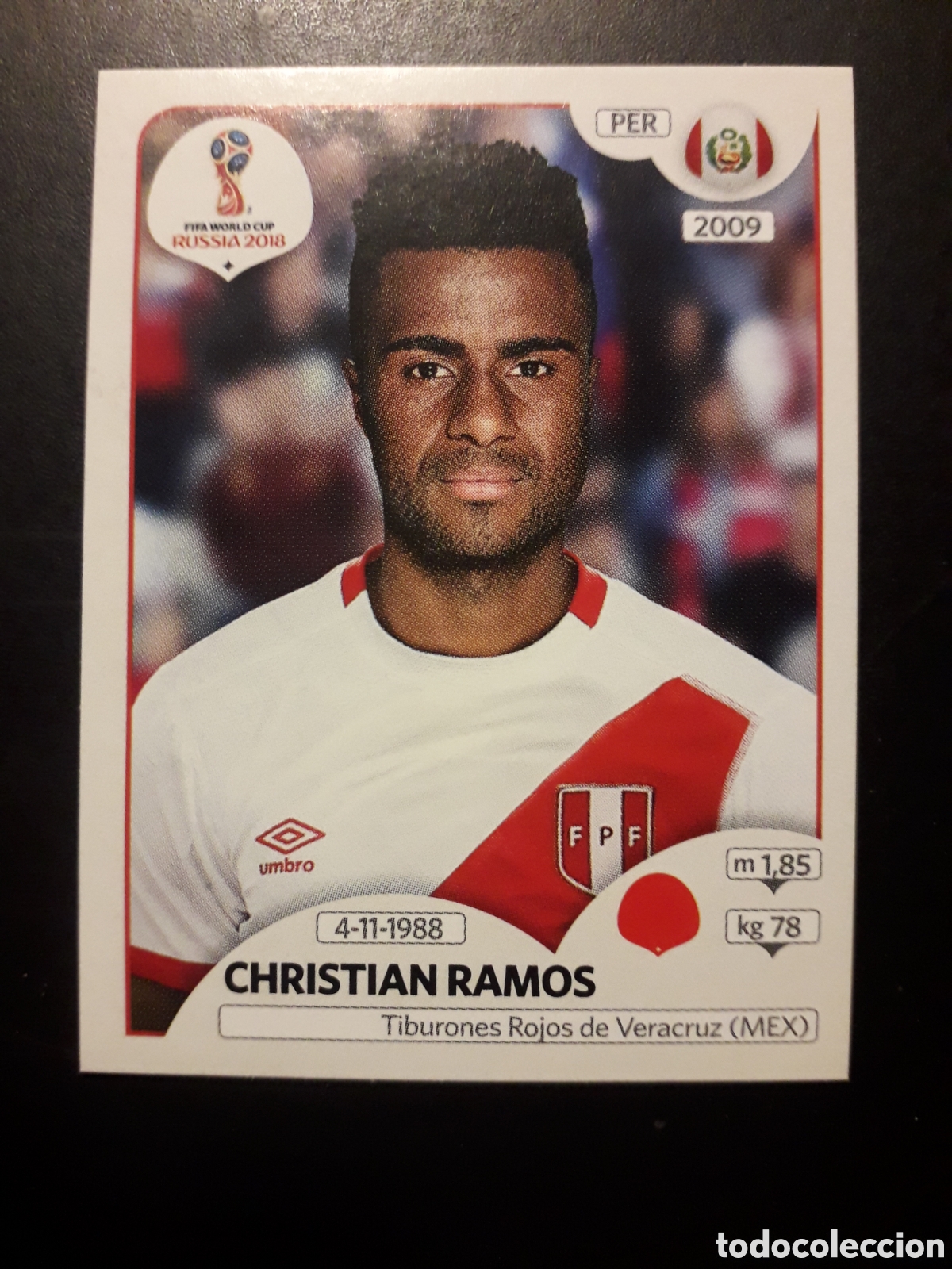 Cromos de f&uacute;tbol: CHRISTIAN RAMOS PER&Uacute; MUNDIAL F&Uacute;TBOL RUSIA RUSSIA 2018 N&deg; 238 PANINI SIN PEGAR PEDIDO M&Iacute;NIMO 3&euro;