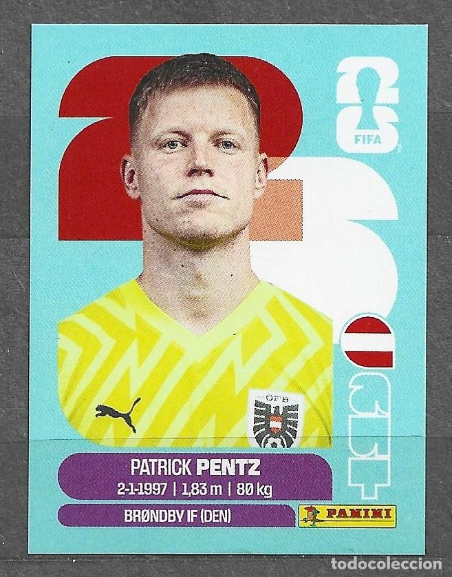Cromos de f&uacute;tbol: Mundial 2016 - Patrick Pentz - N&ordm; 3 - Austria