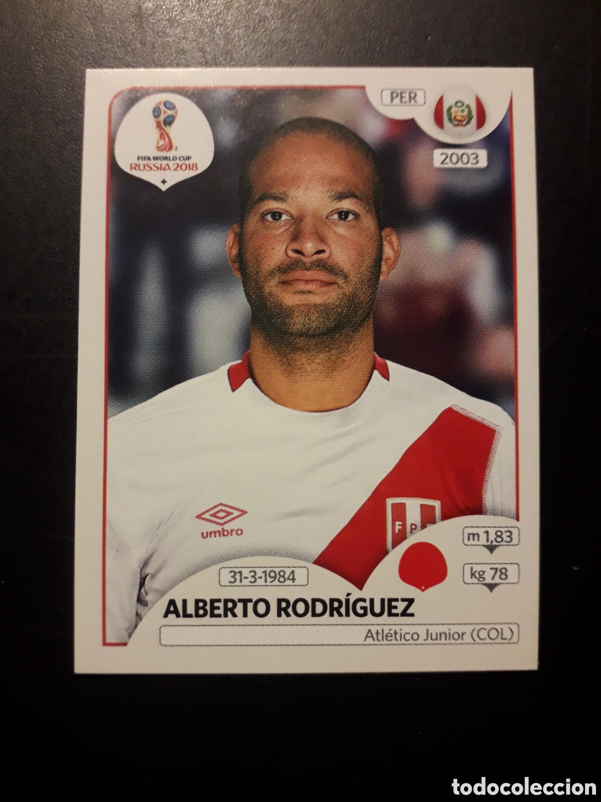 Cromos de f&uacute;tbol: ALBERTO RODR&Iacute;GUEZ PER&Uacute; MUNDIAL F&Uacute;TBOL RUSIA RUSSIA 2018 N&deg; 240 PANINI SIN PEGAR PEDIDO M&Iacute;NIMO 3&euro;