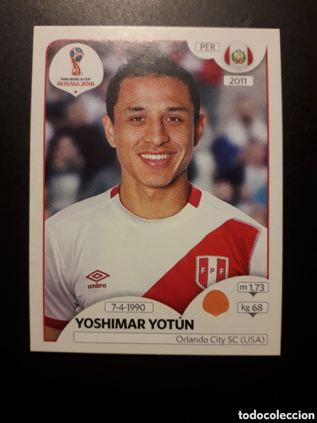 Cromos de f&uacute;tbol: YOSHIMAR YOT&Uacute;N PER&Uacute; MUNDIAL F&Uacute;TBOL RUSIA RUSSIA 2018 N&deg; 245 PANINI SIN PEGAR PEDIDO M&Iacute;NIMO 3&euro;