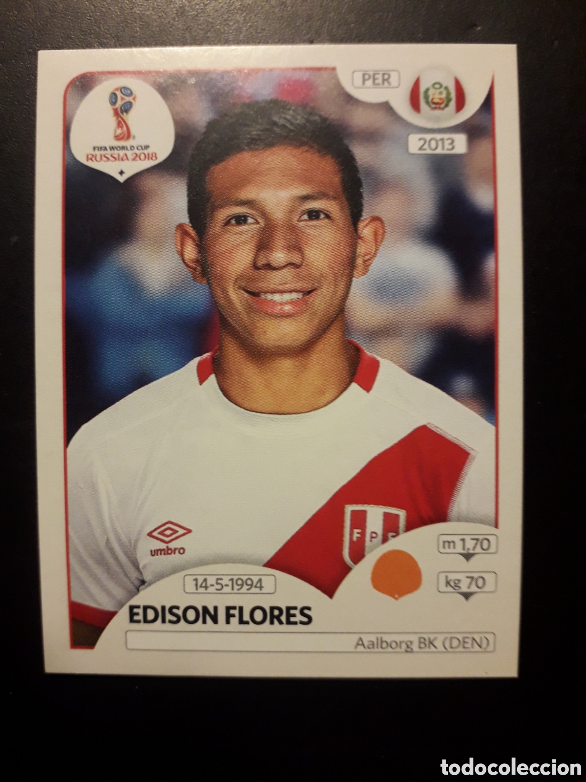 Cromos de f&uacute;tbol: EDISON FLORES PER&Uacute; MUNDIAL F&Uacute;TBOL RUSIA RUSSIA 2018 N&deg; 246 PANINI SIN PEGAR PEDIDO M&Iacute;NIMO 3&euro;