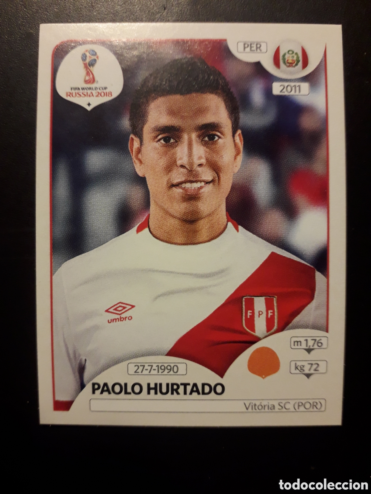 Cromos de f&uacute;tbol: PAOLO HURTADO PER&Uacute; MUNDIAL F&Uacute;TBOL RUSIA RUSSIA 2018 N&deg; 247 PANINI SIN PEGAR PEDIDO M&Iacute;NIMO 3&euro;