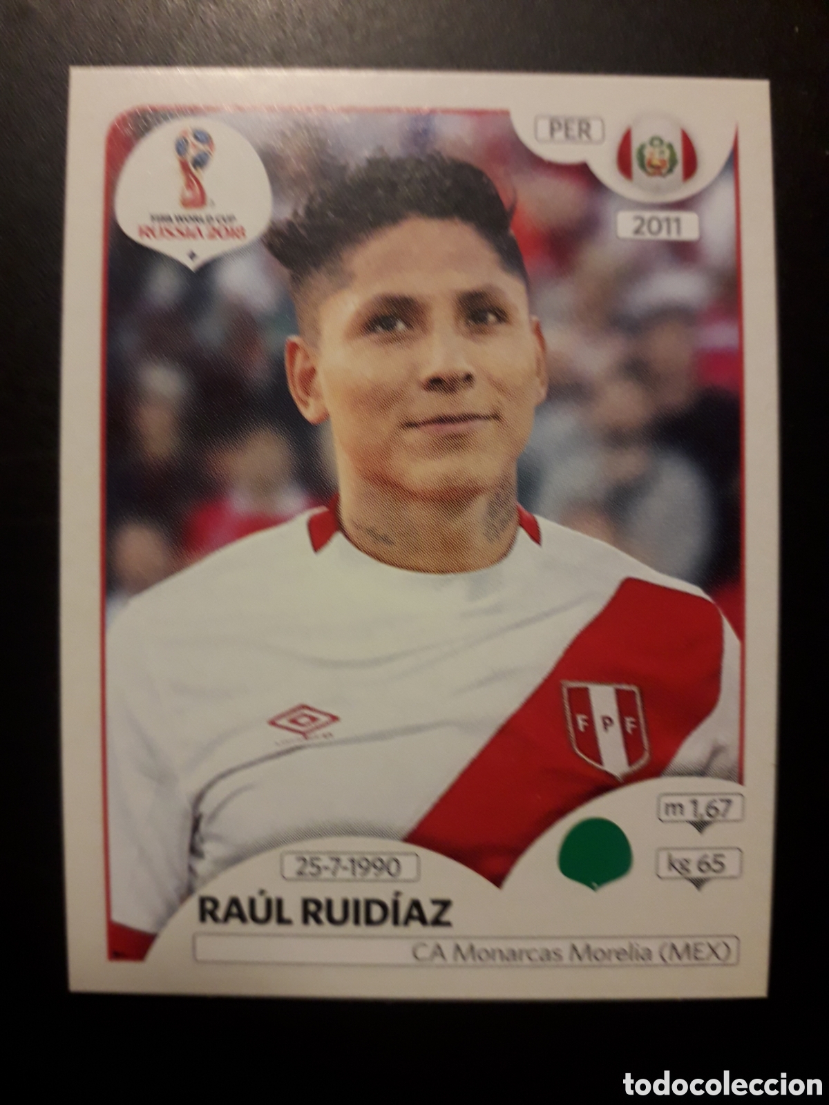 Cromos de f&uacute;tbol: RA&Uacute;L RUID&Iacute;AZ PER&Uacute; MUNDIAL F&Uacute;TBOL RUSIA RUSSIA 2018 N&deg; 250 PANINI SIN PEGAR PEDIDO M&Iacute;NIMO 3&euro;