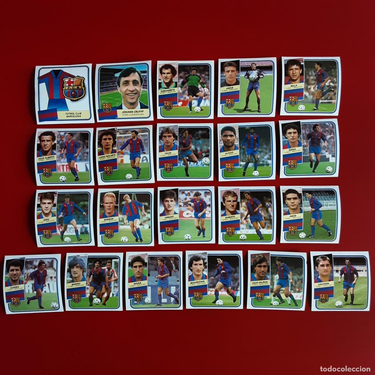 Cromos de f&uacute;tbol: EQUIPO CASI COMPLETO BARCELONA LIGA TEMPORADA 1989 1990 89 90 EDICIONES ESTE NUNCA PEGADO