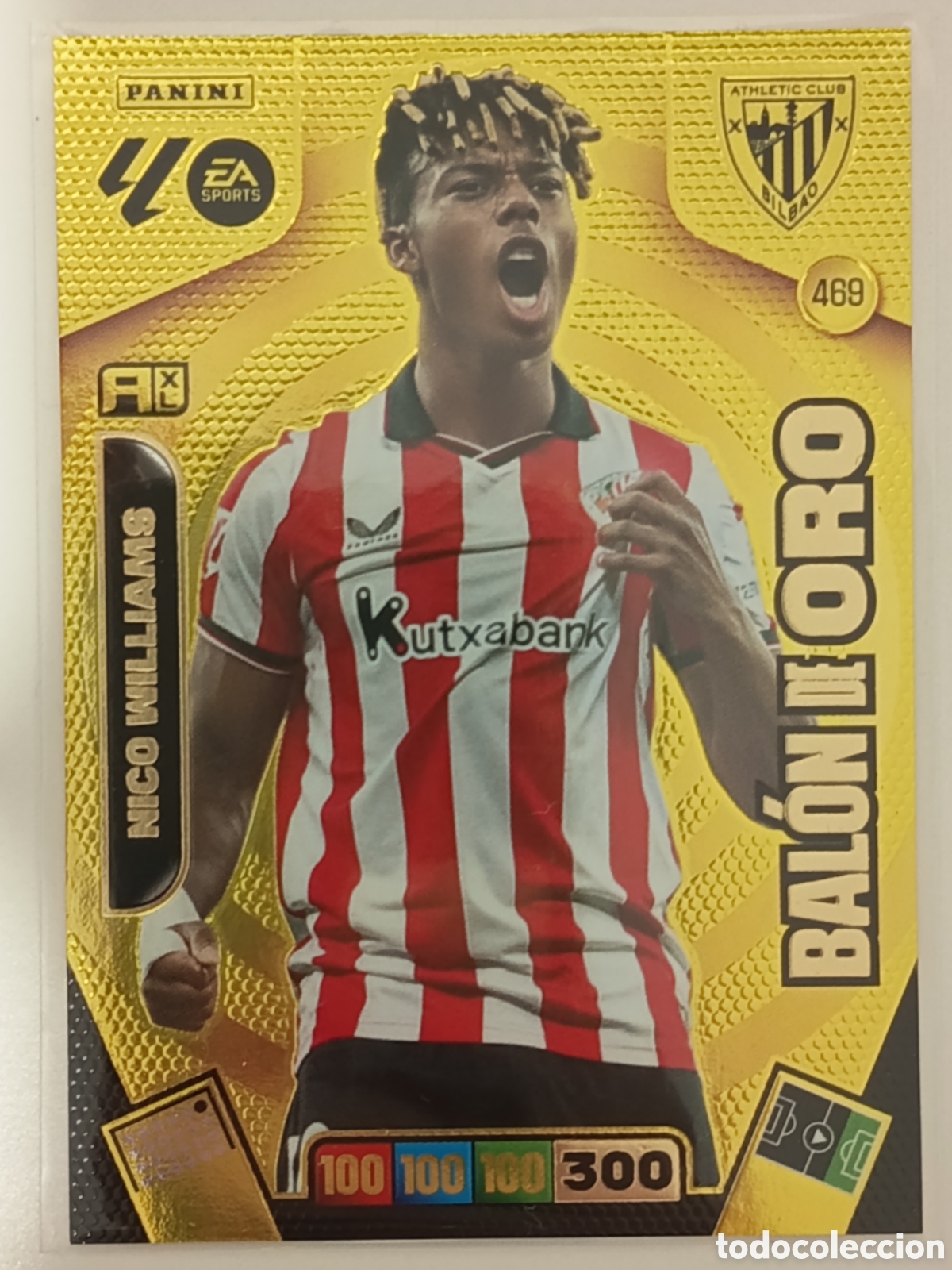Cromos de f&uacute;tbol: 469 Nico Williams bal&oacute;n de oro Adrenalyn 2025-2026