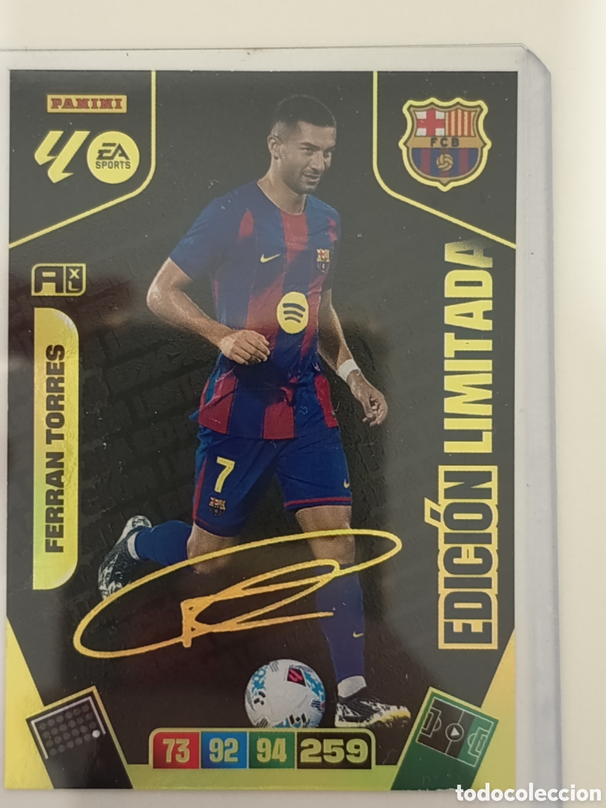 Cromos de f&uacute;tbol: Ferran Torres edici&oacute;n limitada adrenalyn 2025-2026