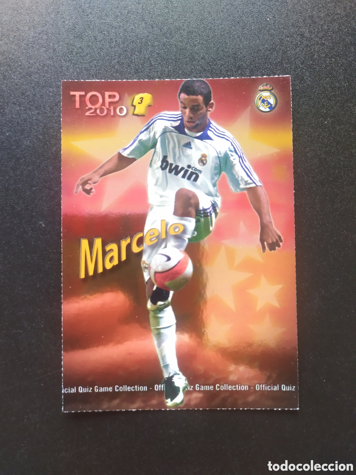 Cromos de f&uacute;tbol: Mundicromo fichas Liga 2009 2010 09 10 Marcelo top brillo rojo n&deg; 581 Real Madrid
