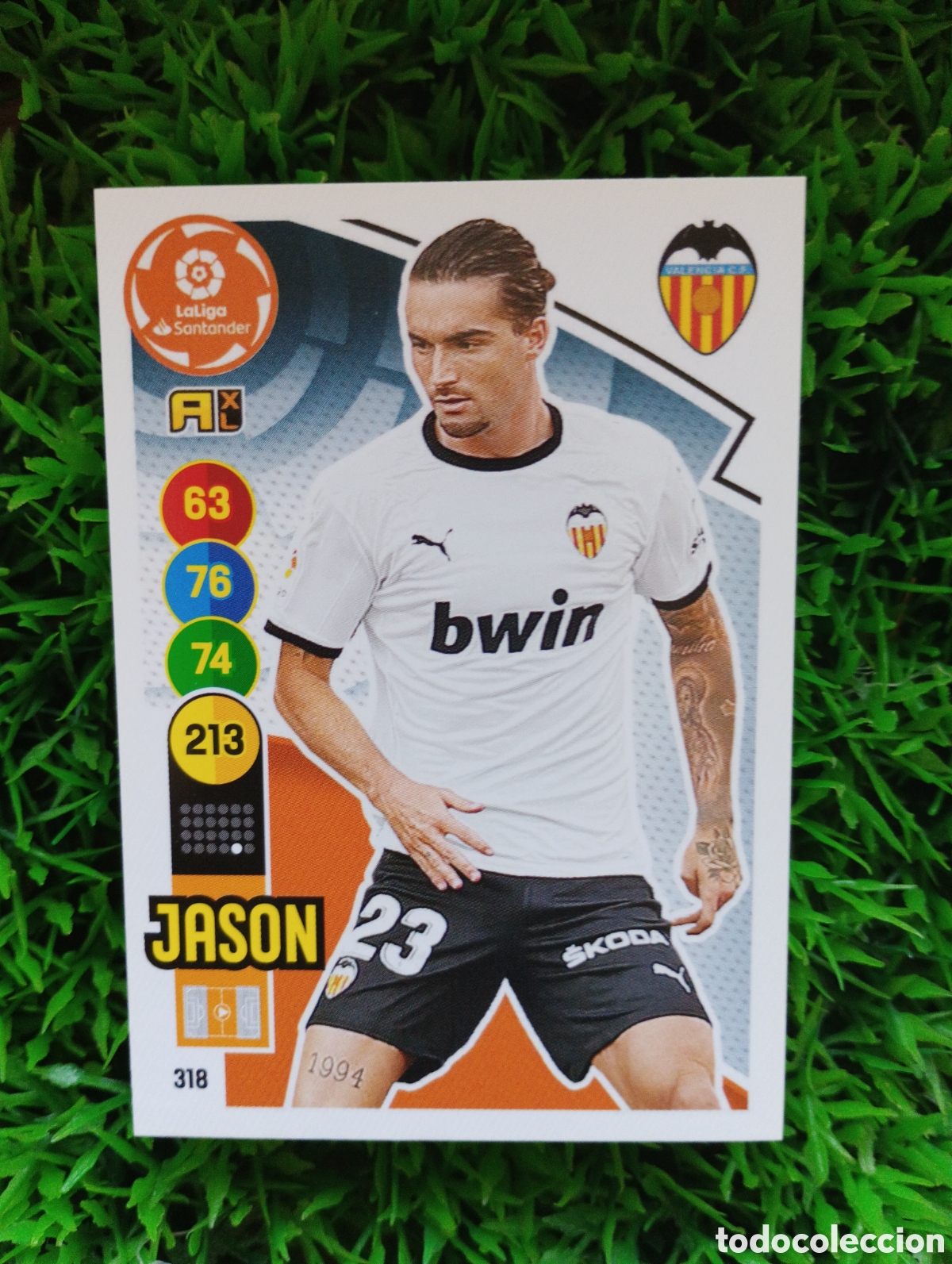 Cromos de f&uacute;tbol: Jason Valencia Adrenalyn 20-21 # 318