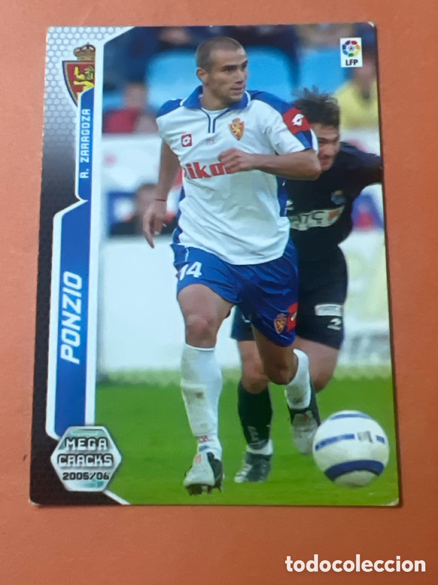 Cromos de f&uacute;tbol: C2929. PONZIO 345 REAL ZARAGOZA MEGACRACKS 2005 2006 PANINI 05 06