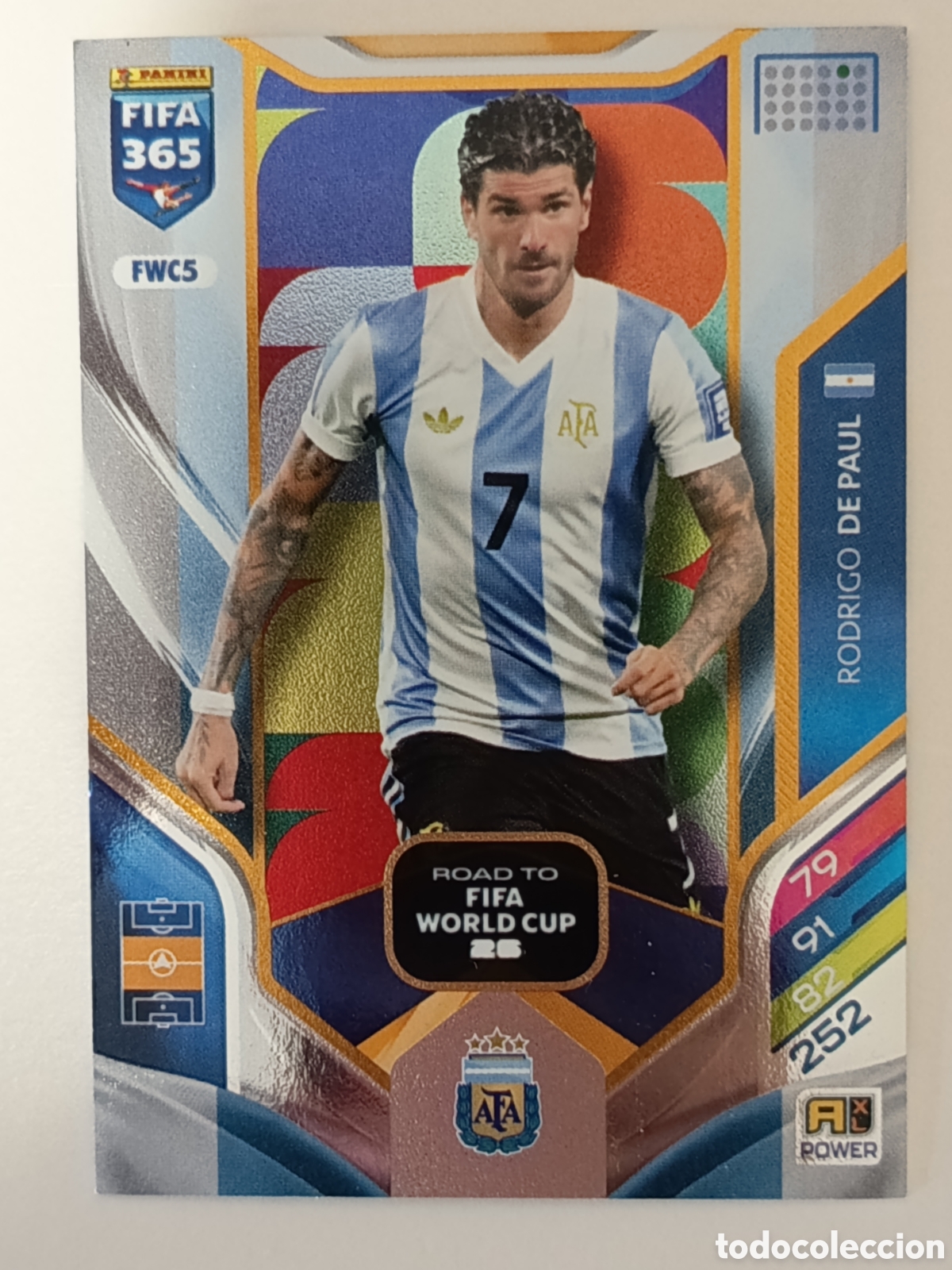 Cromos de f&uacute;tbol: FWC5 Rodrigo de Paul adrenalyn FIFA 365 2025-2026