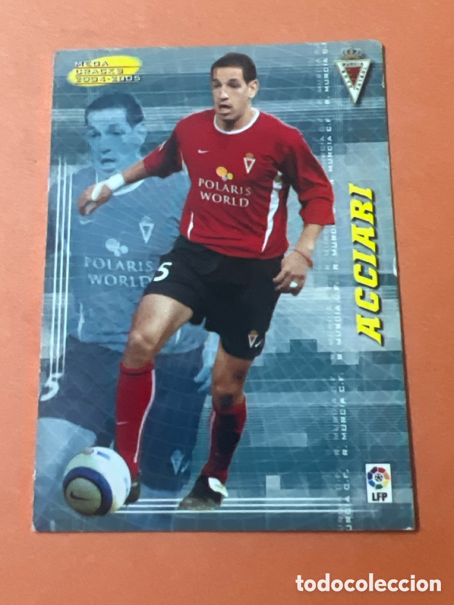 Cromos de f&uacute;tbol: C2962. ACCIARI 437 REAL MURCIA MEGACRACKS 2004 2005 PANINI 04 05