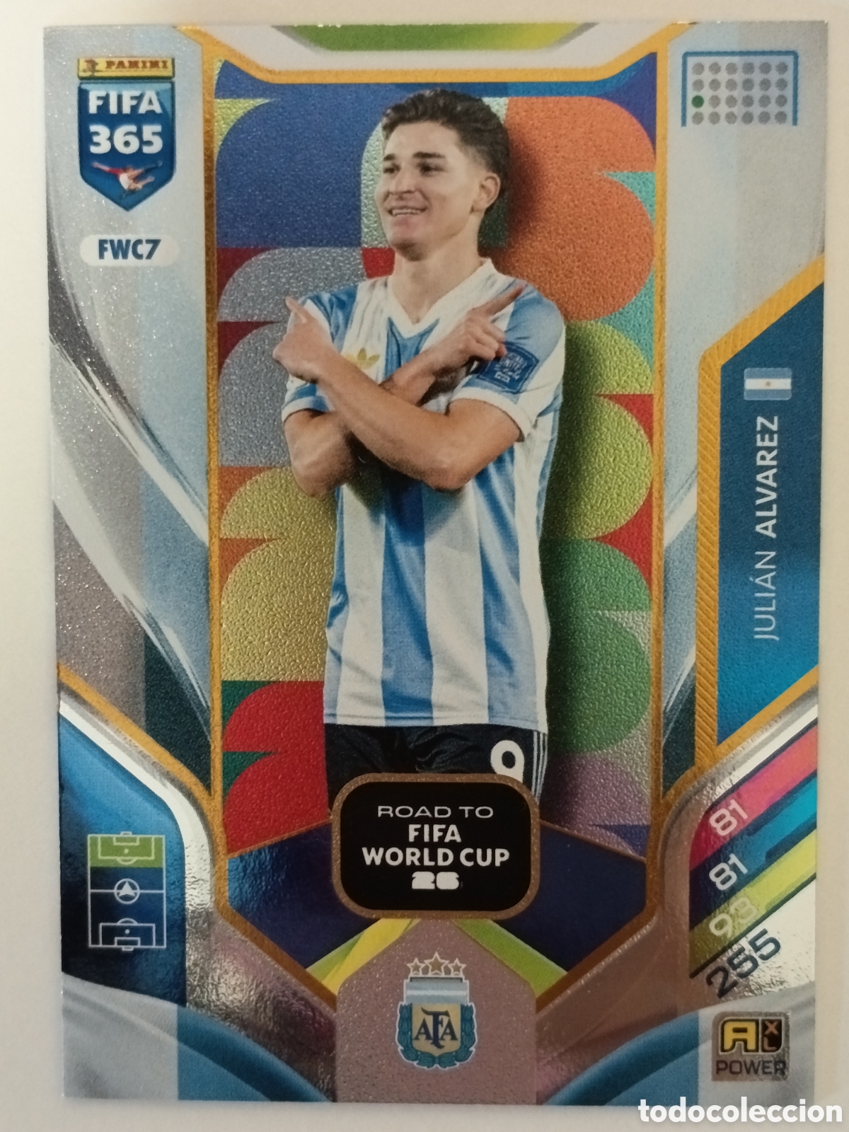 Cromos de f&uacute;tbol: FWC7 Juli&aacute;n &Aacute;lvarez adrenalyn FIFA 365 2025-2026
