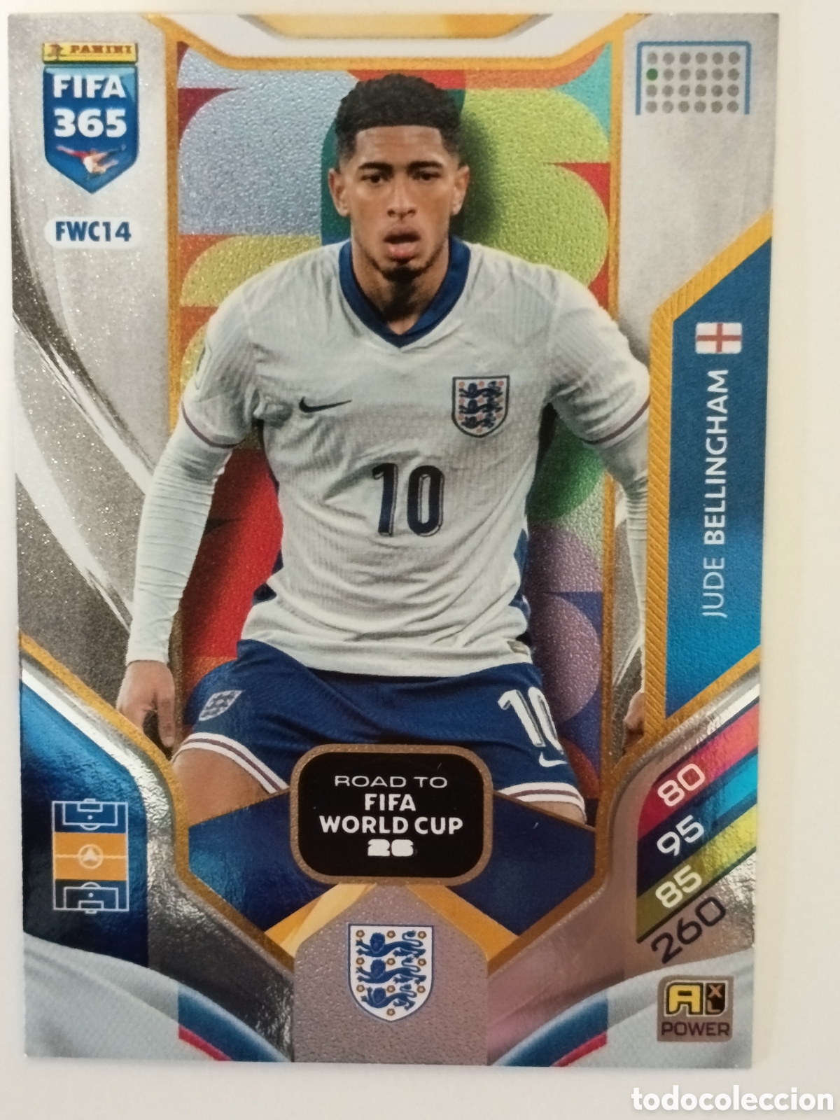 Cromos de f&uacute;tbol: FWC14 Jude Bellingham adrenalyn FIFA 365 2025-2026