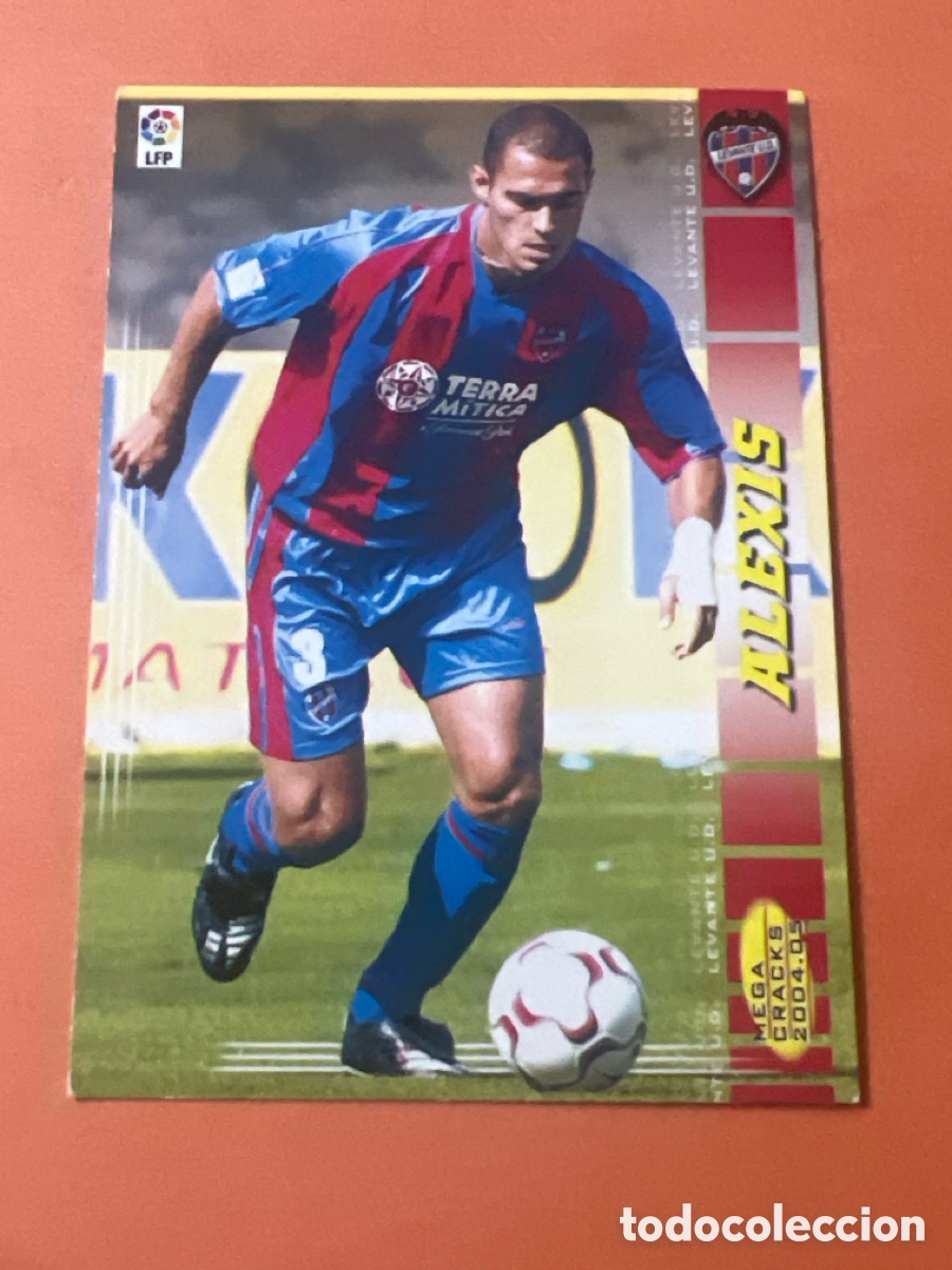 Cromos de f&uacute;tbol: C3005. ALEXIS 149 LEVANTE U D MEGACRACKS 2004 2005 PANINI 04 05