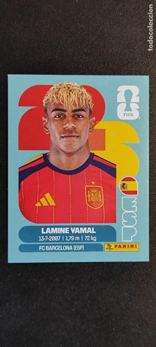 Figurine di Calcio: FIFA WORLD CUP 2026 STICKER LAMINE YAMAL ESPA&Ntilde;A # ESP15 PANINI
