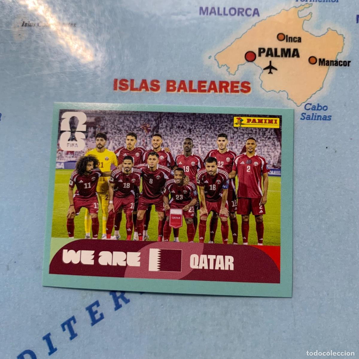 Cromos de f&uacute;tbol: Qatar numero 13 cromo panini Mundial Fifa World Cup 2026