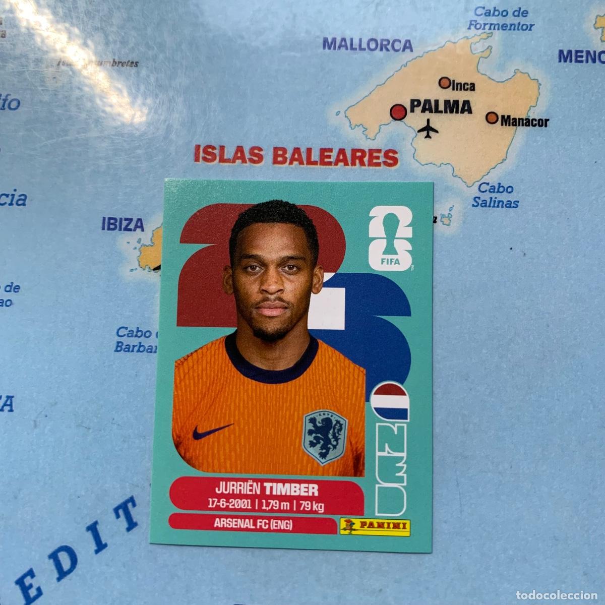 Cromos de f&uacute;tbol: Pa&iacute;ses Bajos n&uacute;mero 5 cromo panini Mundial Fifa World Cup 2026