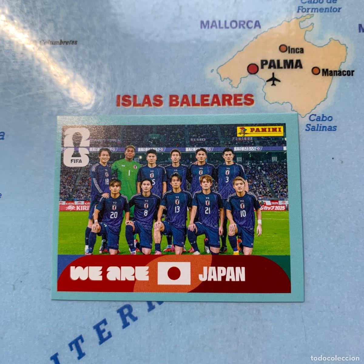 Cromos de f&uacute;tbol: Jap&oacute;n n&uacute;mero 13 cromo panini Mundial Fifa World Cup 2026