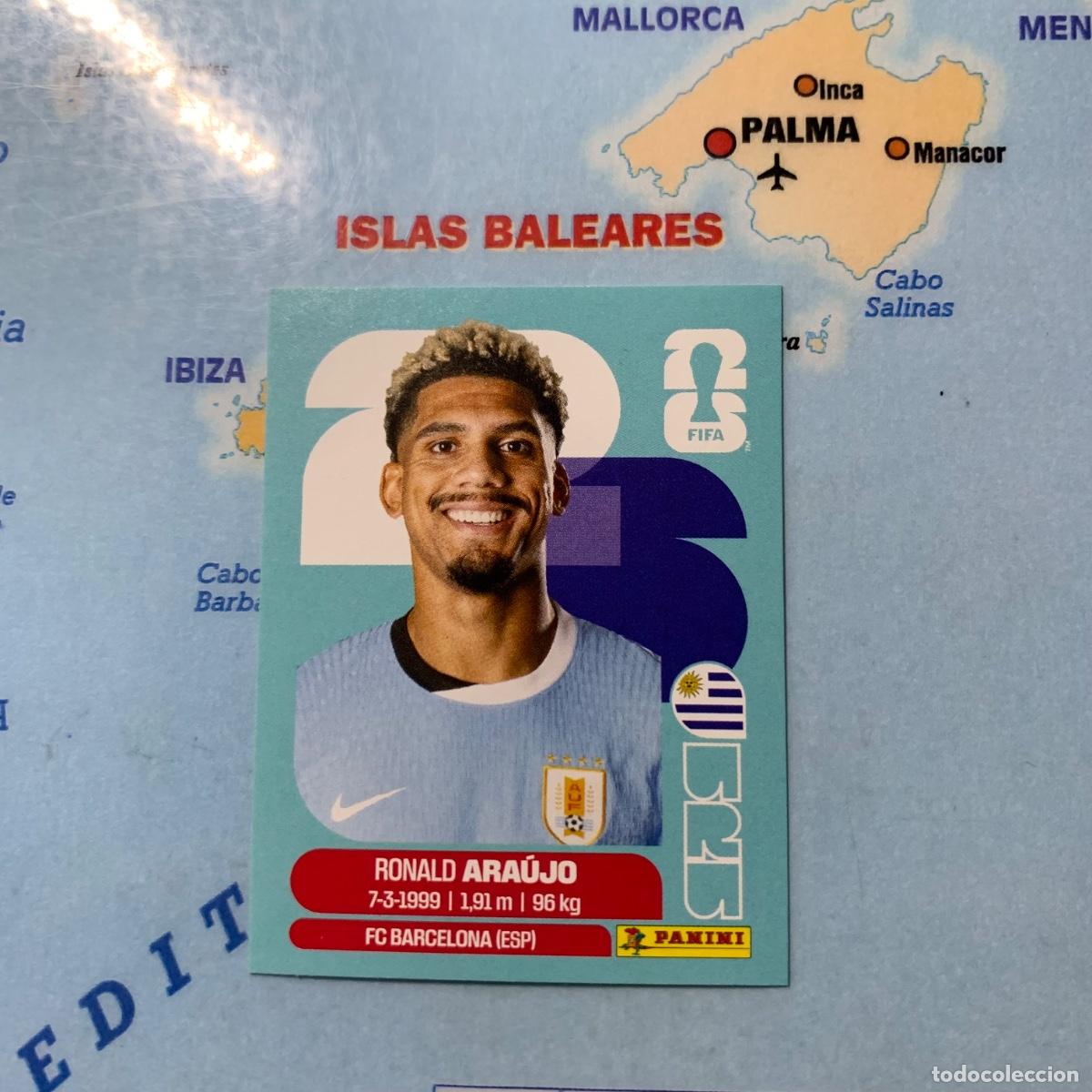 Cromos de f&uacute;tbol: Uruguay n&uacute;mero 4 cromo panini Mundial Fifa World Cup 2026
