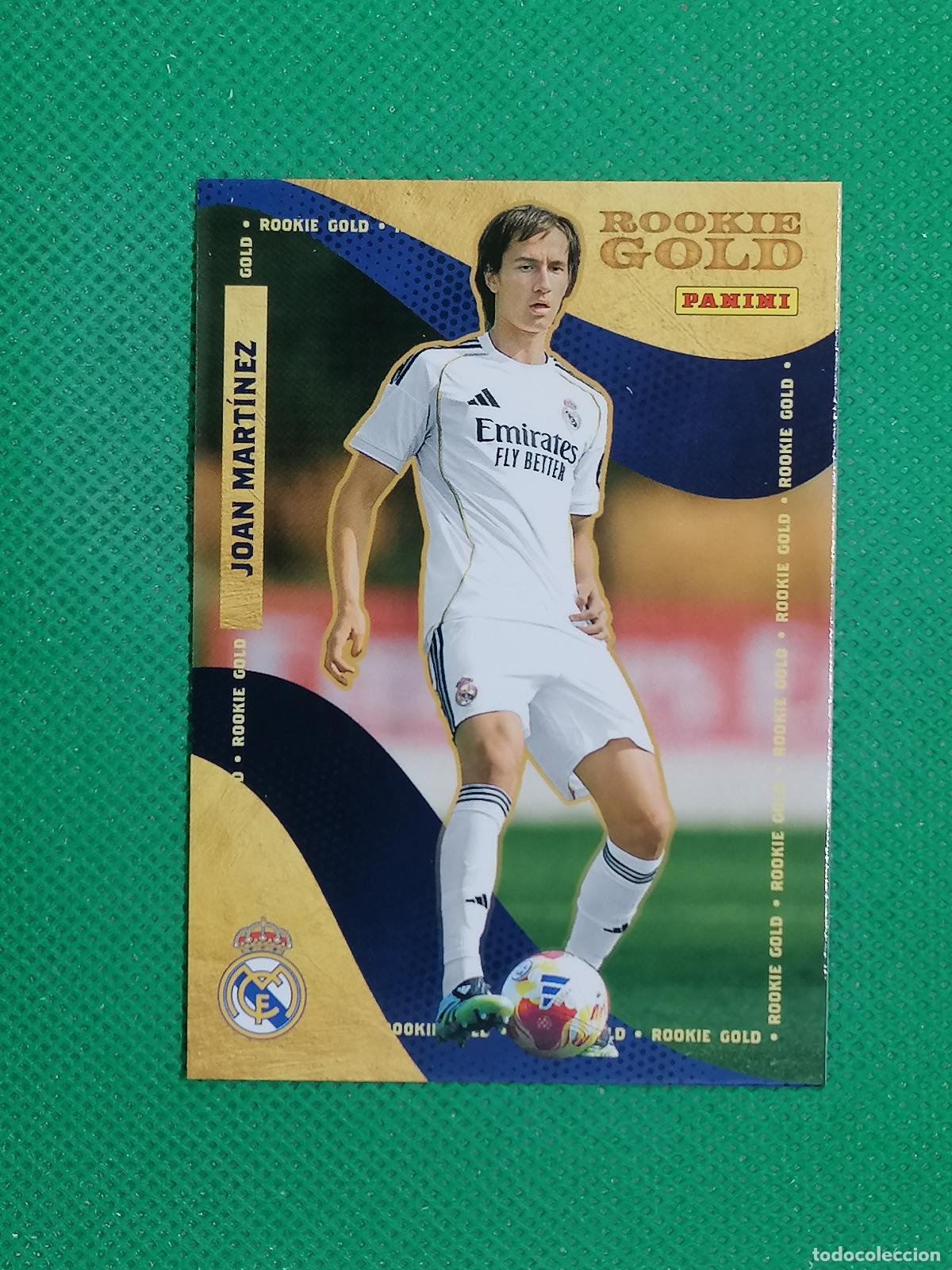 Figurine di Calcio: 56 JOAN MARTINEZ ROOKIE GOLD ⚽ PANINI CLUB REAL MADRID CARD 25 26 2025 2026 ⚽