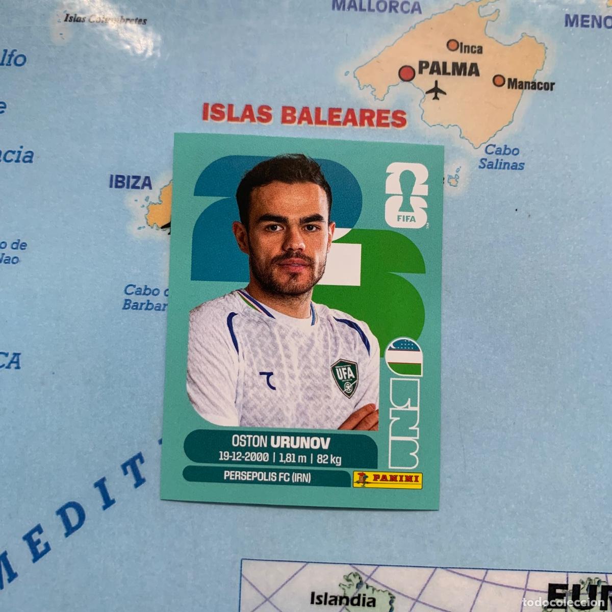 Cartes &agrave; collectionner de Football: Uzbekist&aacute;n n&uacute;mero 17 cromo panini Mundial Fifa World Cup 2026